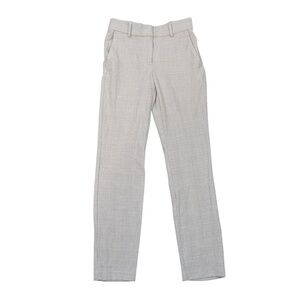 H&M Tan & White Plaid Skinny Work Pants Size 2